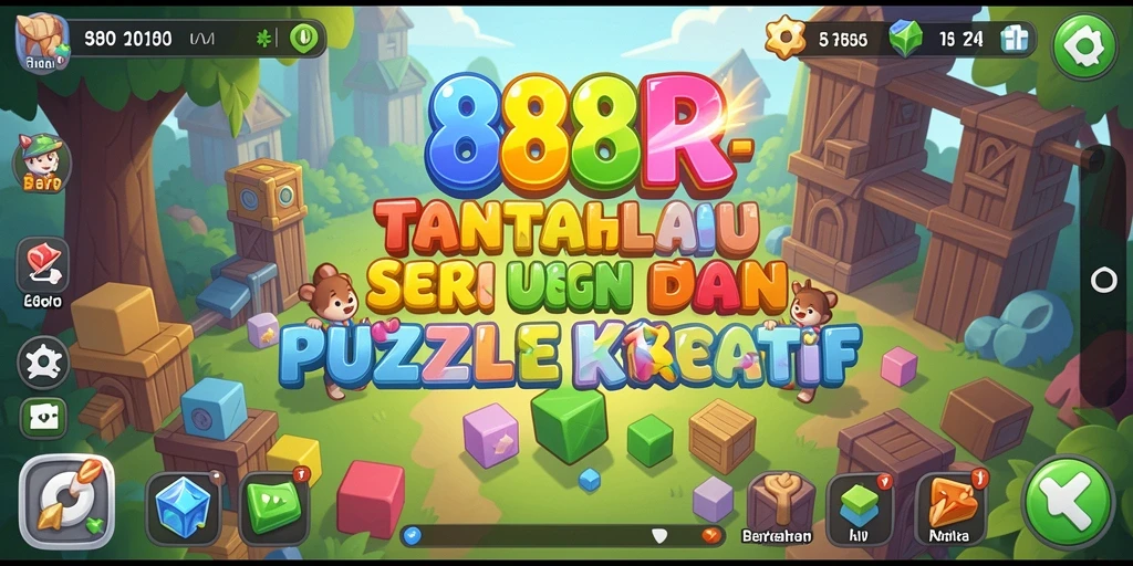 Screenshot gameplay 888R menunjukkan tantangan seru dalam menyelesaikan teka-teki.