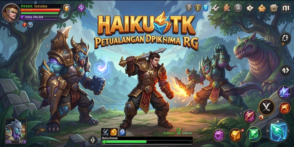 Gameplay seru HAIKUOTK dengan petualangan RPG mendebarkan.