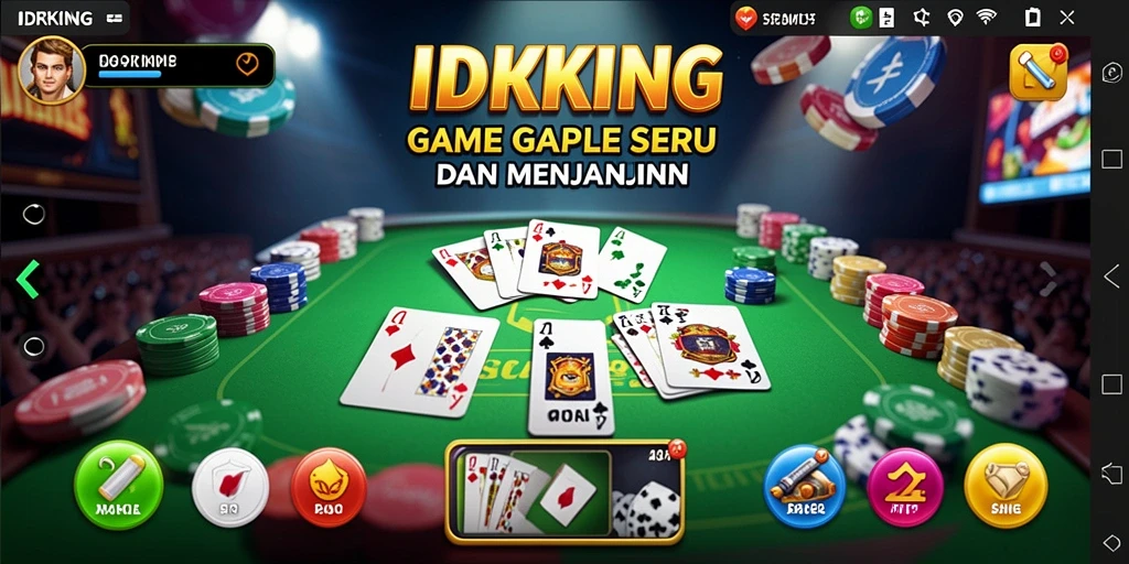 Tampilan gameplay Gaple yang mengasyikkan di IDRKING.