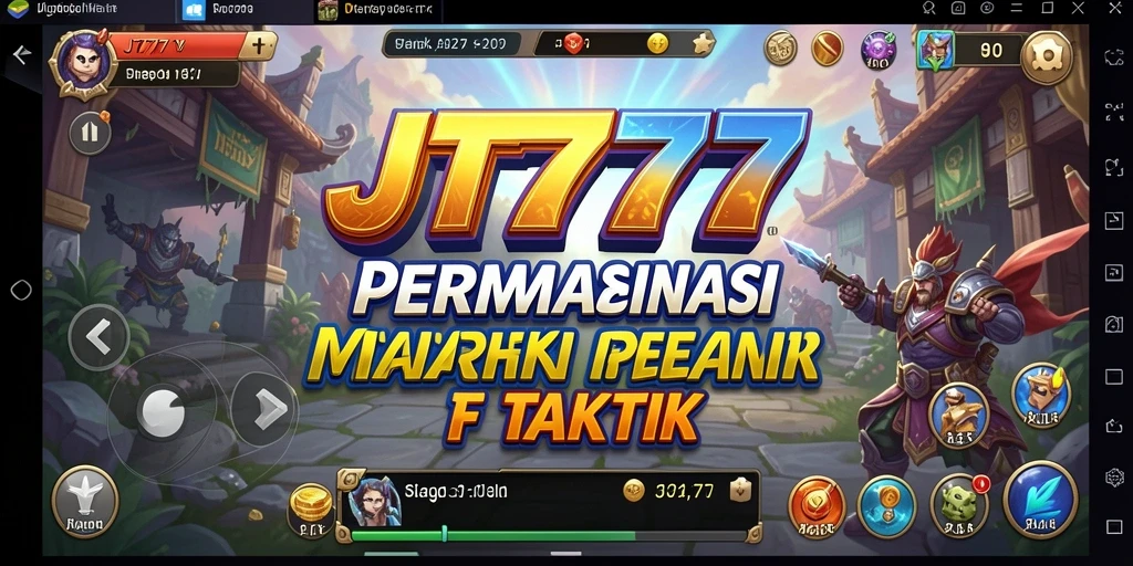 Tampilan gameplay JT777 dengan strategi dan pertempuran yang mendebarkan.