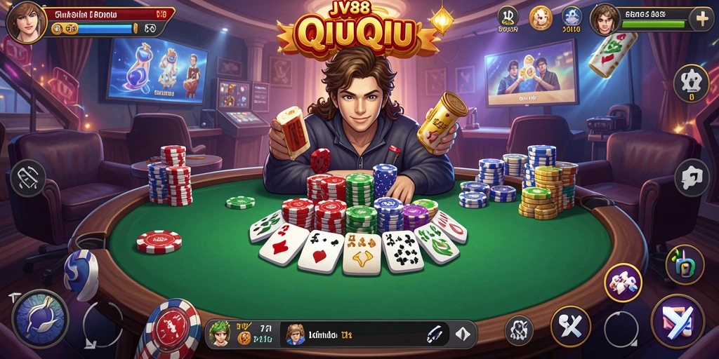 Screenshot gameplay QiuQiu yang menampilkan aksi seru.