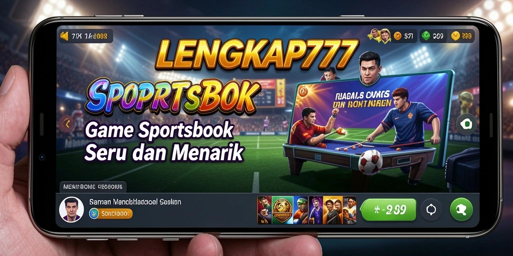 Tampilan antarmuka pengguna LENGKAP777 saat bermain Sportsbook.