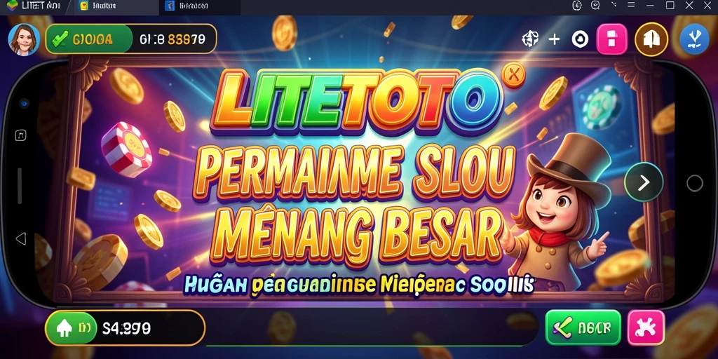 Tampilan gameplay LITETOTO yang penuh warna dan menegangkan.