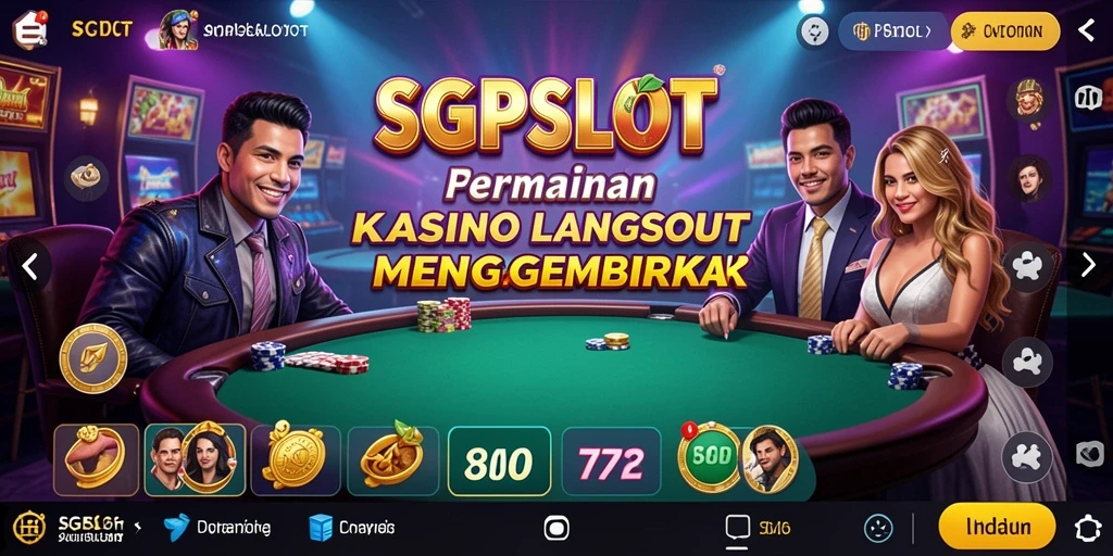 Tampilan gameplay Live Casino di SGPSLOT yang mendebarkan.