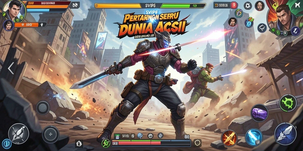 Tampilan aksi mendebarkan dari gameplay SVIP6.