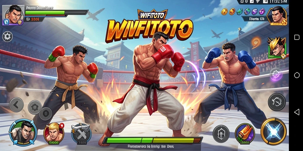 Gameplay WIFITOTO yang mendebarkan dan penuh aksi pertarungan.