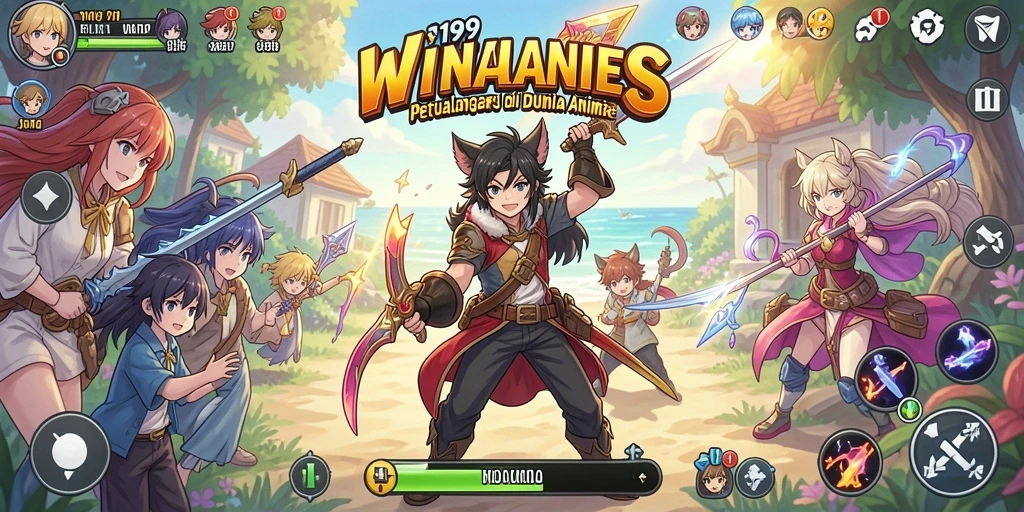 Tampilan gameplay yang menarik dan karakter unik dari WIN199.