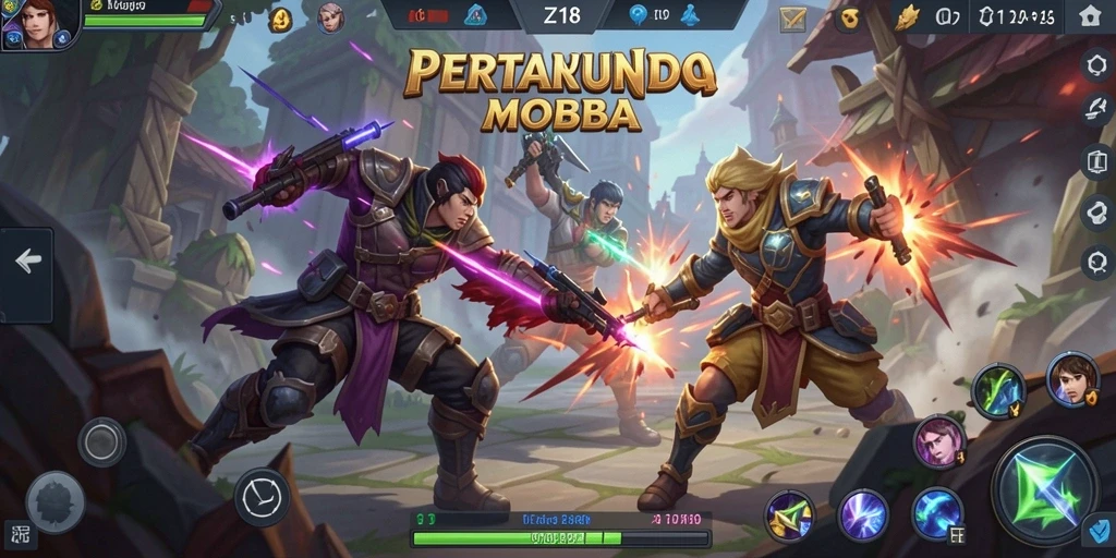 Tampilan menarik dari gameplay Z18 yang memukau.